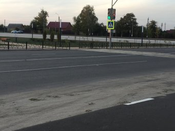 Новый светофор около пл. Ленина