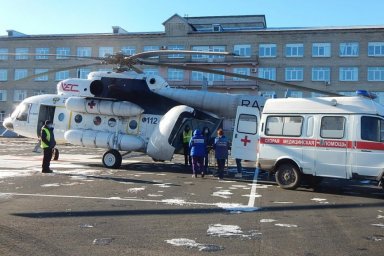 Вертолёты санавиации доставили в тамбовские больницы 9 пациентов из Уварова